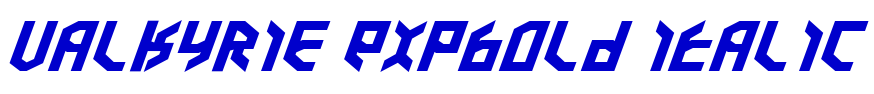 Valkyrie ExpBold Italic шрифт